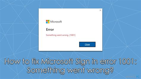 How to Fix Microsoft Sign.
